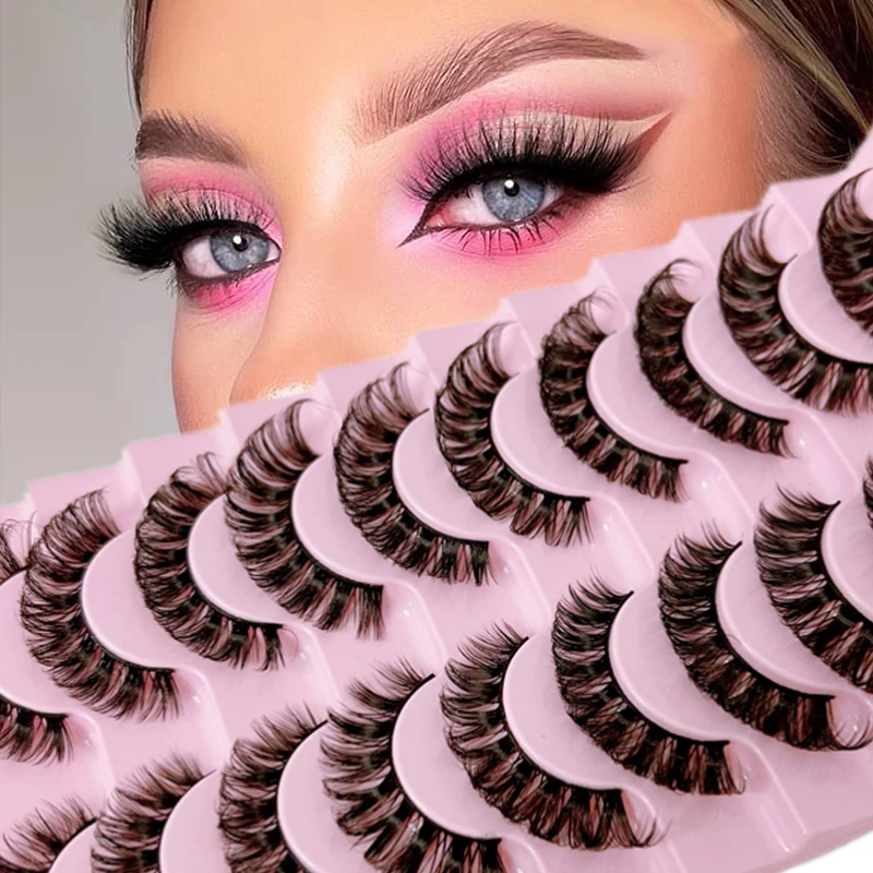 Top Trends: New Lashes DD Curl 10-23mm Russian False Eyelashes 3D Mink Eyelashes Reusable Fluffy False Lashes Eyelashes Extensions Shoppable Styles