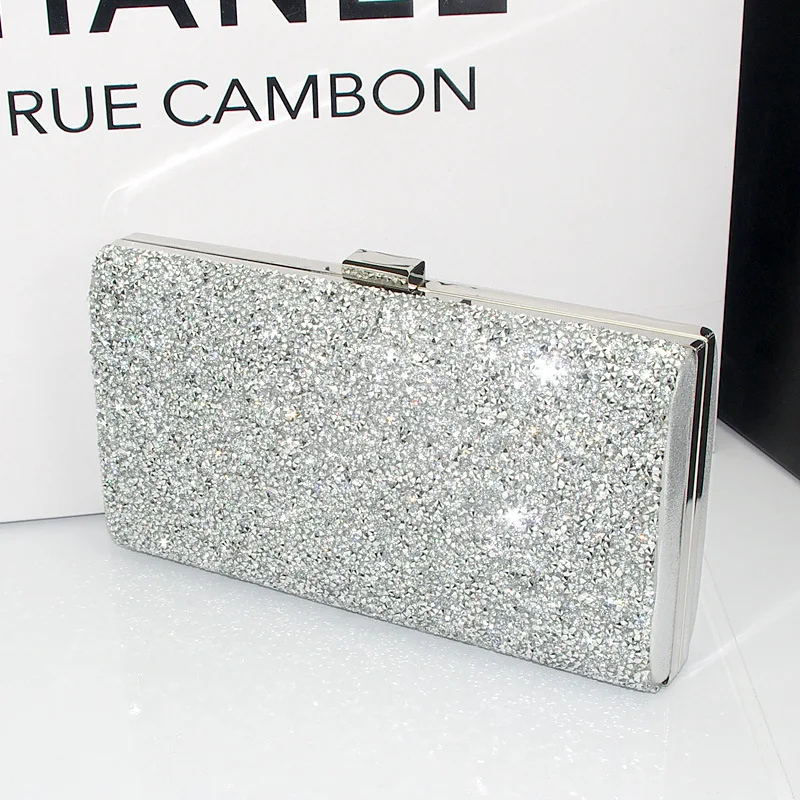 Top Trends: Silver Bling Bag Crossbody Evening Purse Luxury Clutch Party Diamond Handbags For Women Designer Shoulder Ladies Hand Bag Shoppable Styles