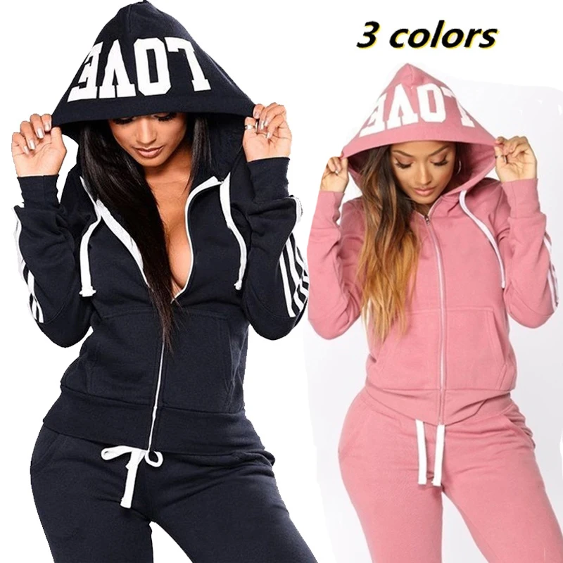 Top Trends: Fashion Women Track Suits Sports Wear Jogging Suits Hoodies+ Sweatpants Sweat Suits Shoppable Styles