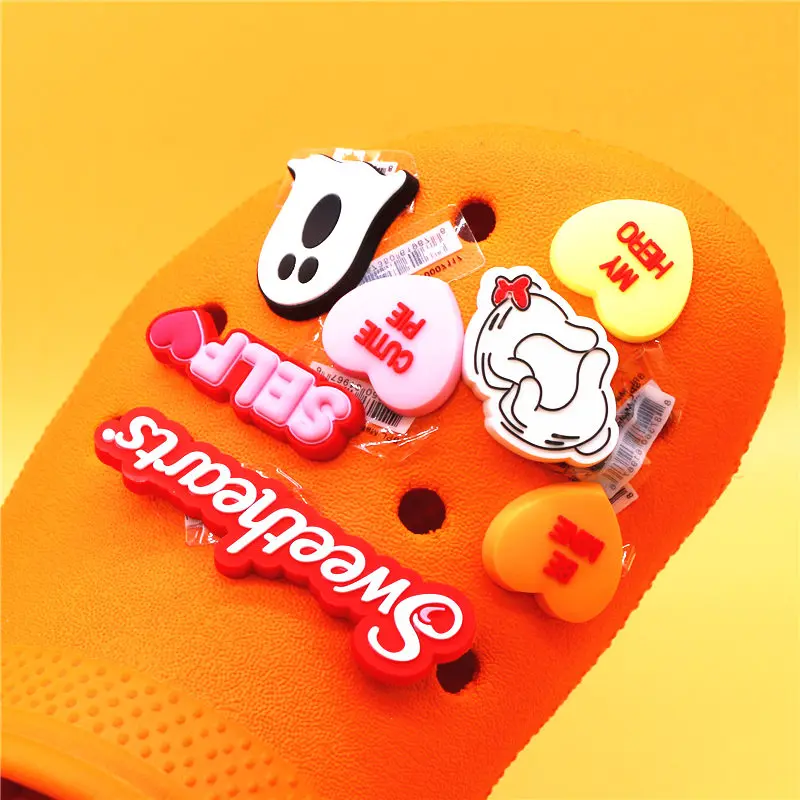 Top Trends: Original 1pcs Ghost PVC Shoe Charms Accessories Decorations Lovely Sweethearts Heart-shaped Designer Buckle Girls Gift Shoppable Styles - Image 5