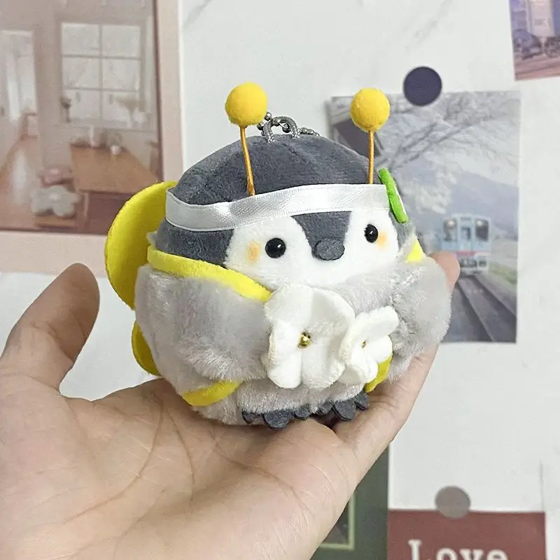 Top Trends: Cute Bee Penguin Doll Keychains Creative Duck Penguin Plush Keychain Kawaii Cartoon Stuffed Keyrings For Bag Pendant Wholesale Shoppable Styles