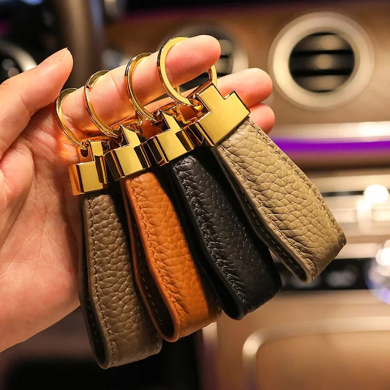 Top Trends: Luxury Key Chain Lady Men Keychain Exquisite Leather Car Key Ring Holder Gift For Girl Besties Male Accessories Dropshipping Shoppable Styles