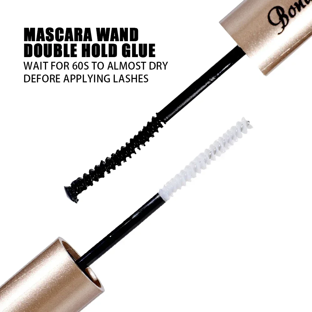 Top Trends: Lasting Eyelash Glue Balm Double-headed Black Mascara Glue Long-lasting Set Eyelash Brush Fast Drying Eye Lash Extension Makeup Shoppable Styles - Image 3