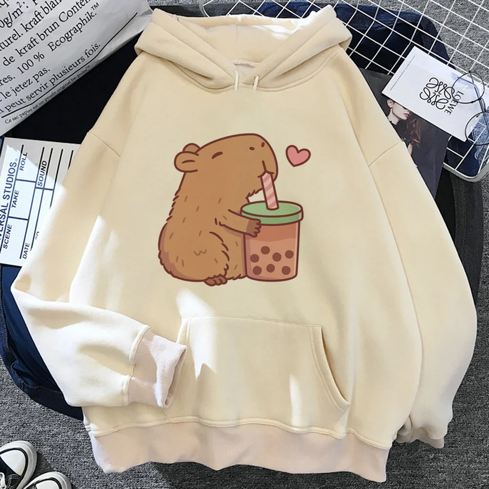 Top Trends: Hoodie Wanita Capybara 90s 2023 Y2k Estetika Menarik Pakaian Wanita Lengan Panjang Atasan Sweater Shoppable Styles - Image 2