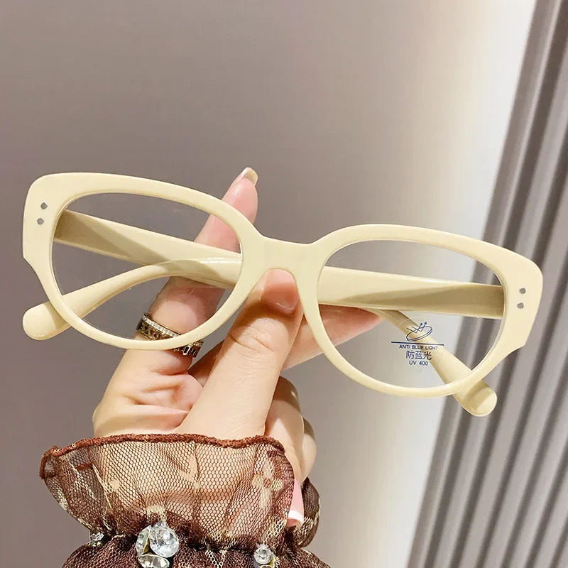 Top Trends: Oversized Female Finished Myopia Glasses Fashion Transparent Short Sighted Diopter Eyewear Unisex Large Cat Eye Computer Glasses Shoppable Styles - Image 3