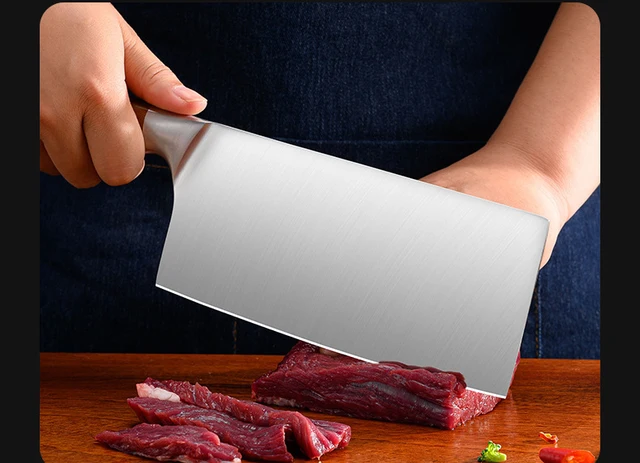 7 Inches Cleaver Knife Chopper Butcher Knife Stainless Steel Utopia Kitchen