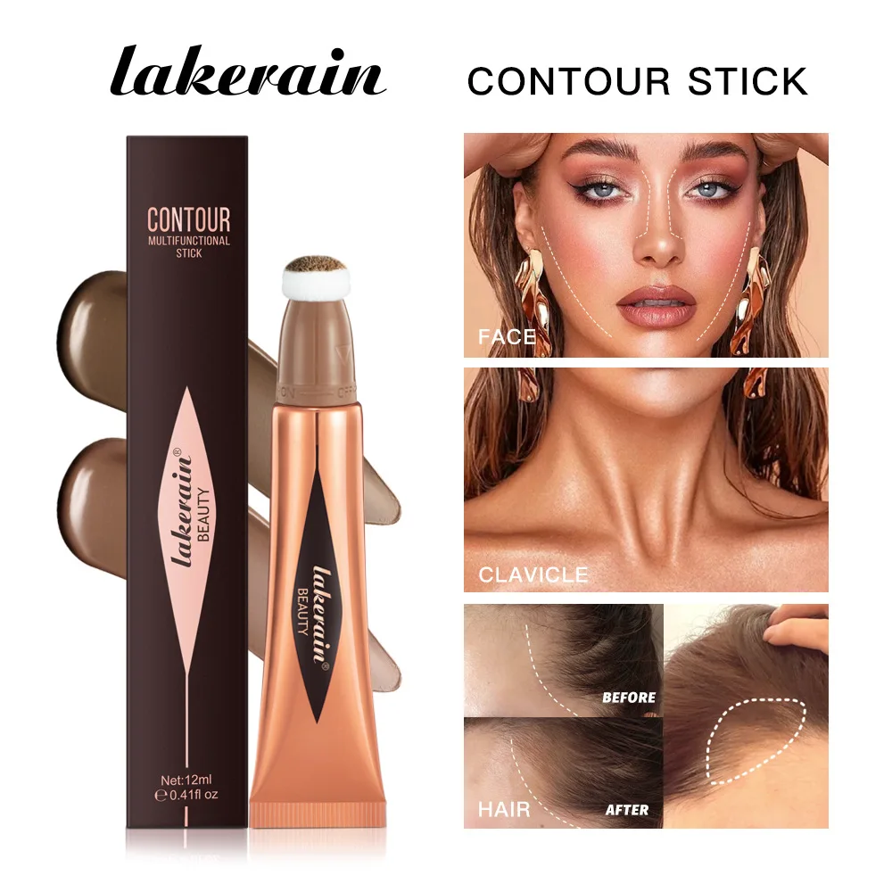 Top Trends: Beauty Wand Contour Highlighter And Blush Creamy Liquid Highlighter + Blusher + Contour Stick Waterproof Face Highlighter Makeup Shoppable Styles