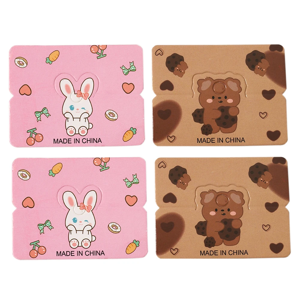 Top Trends: 50pcs 5x6.5cm Cute Rabbit Bear Cartoon Hanging Cards Tag For DIY Jewelry Retail Hair Accessory Display Tag Handmade Packing Card Shoppable Styles