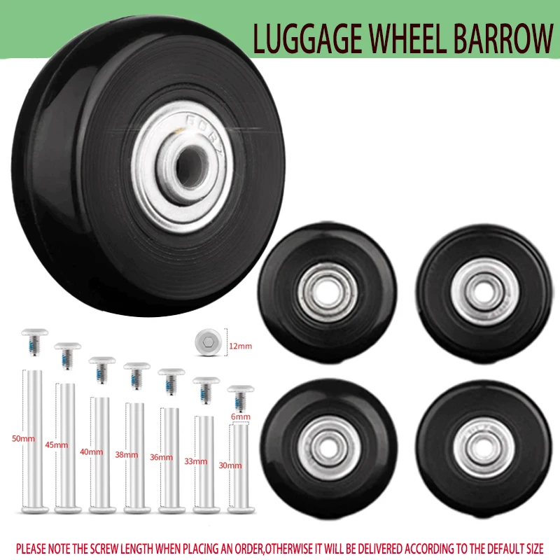 Top Trends: Trolley Case Wheel Suitcase Suitcase Original Silent Wear-Resistant Wheel Luggage Repair Accessories Universal Caster Wheels Shoppable Styles