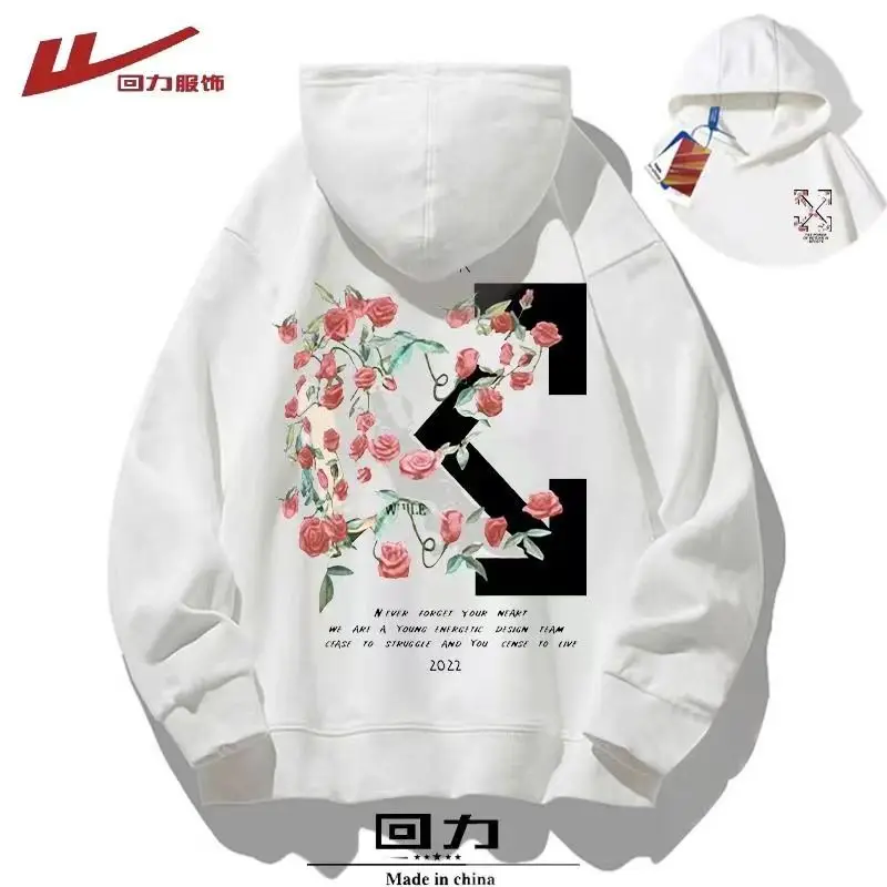 Top Trends: Korea Brand Couple Sweater Unisex 2024 Autumn And Winter New Casual Loose Fit Sports Hoodie Women Cotton Long Sleeve Printed Top Shoppable Styles