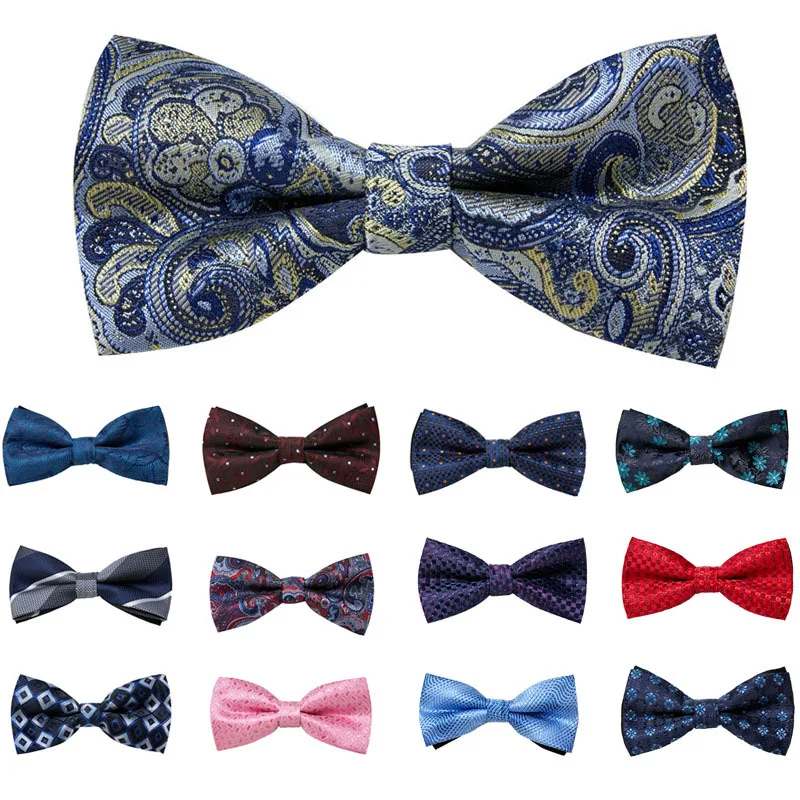 Top Trends: New Style Bow Tie Fashion Paisley Blue Bowtie Fit Business Daily Floral Wine Bowknot Butterfly Wedding Cravats Gift Accessories Shoppable Styles