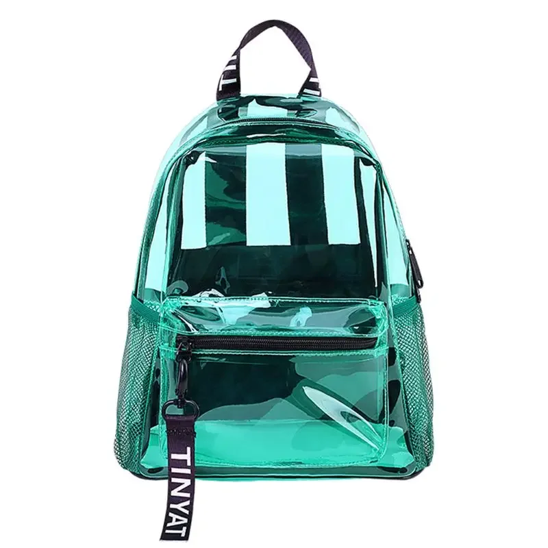 Top Trends: Fashion Clear PVC Women Backpack New Trend Transparent Solid Backpack Travel School Backpack Bag For Girls Child Mochila Shoppable Styles