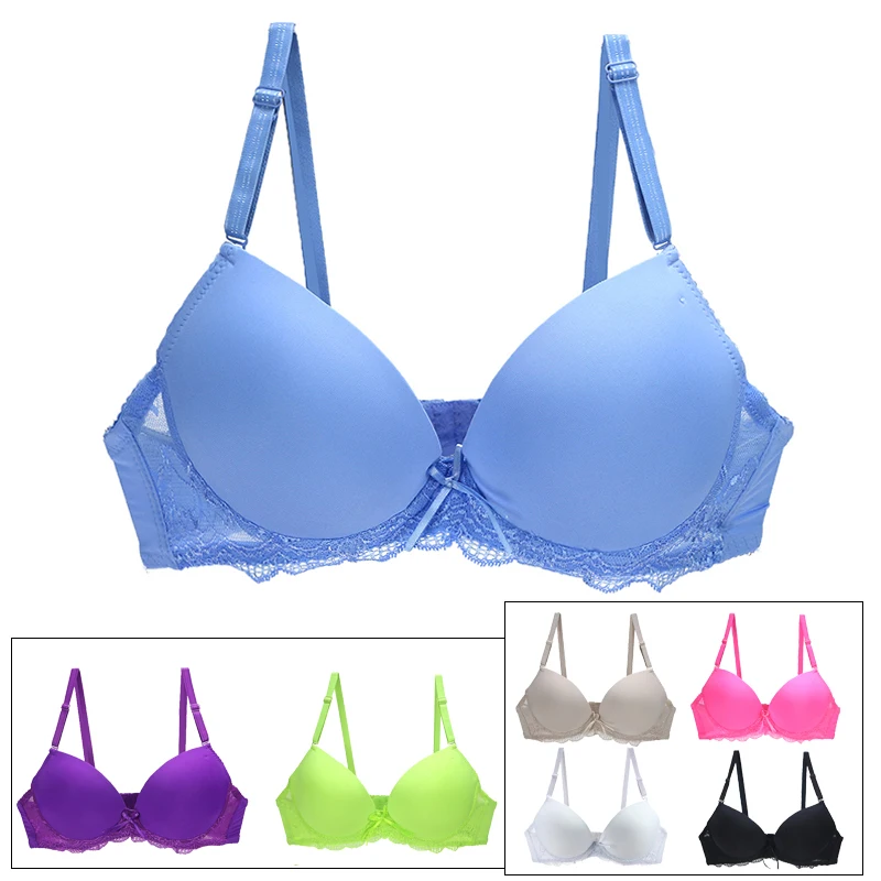 Top Trends: 2022 New Plus Size Lace Bras For Women Sexy Lingerie Super Push Up Brassiere Young Girl Deep V BCDE Cup Underwear Bralette Shoppable Styles