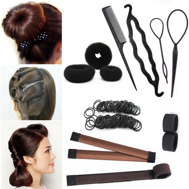 Top Trends: Magic Hair Styling Tools DIY Ponytail Hair Braiding Braider Accessories Twist Bun Barrette Hair Clips For Women Hairdressing Shoppable Styles