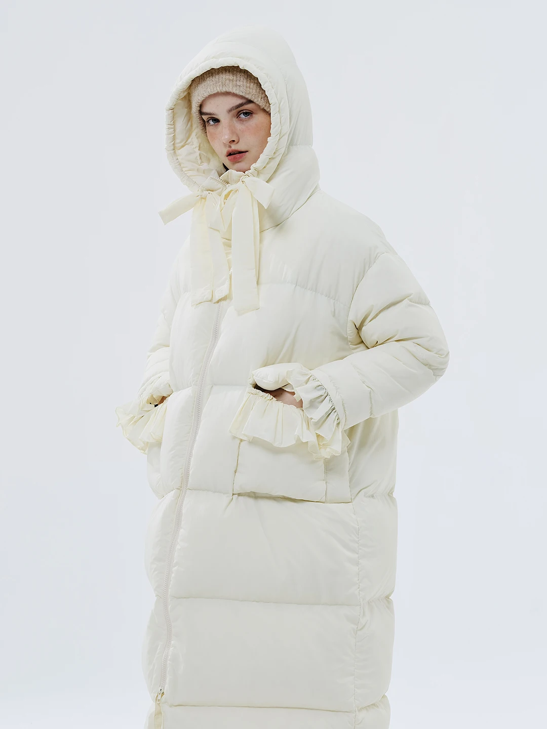 Top Trends: Imakokoni Original Autumn And Winter White Duck Down Jacket Long Coat 234382 Shoppable Styles