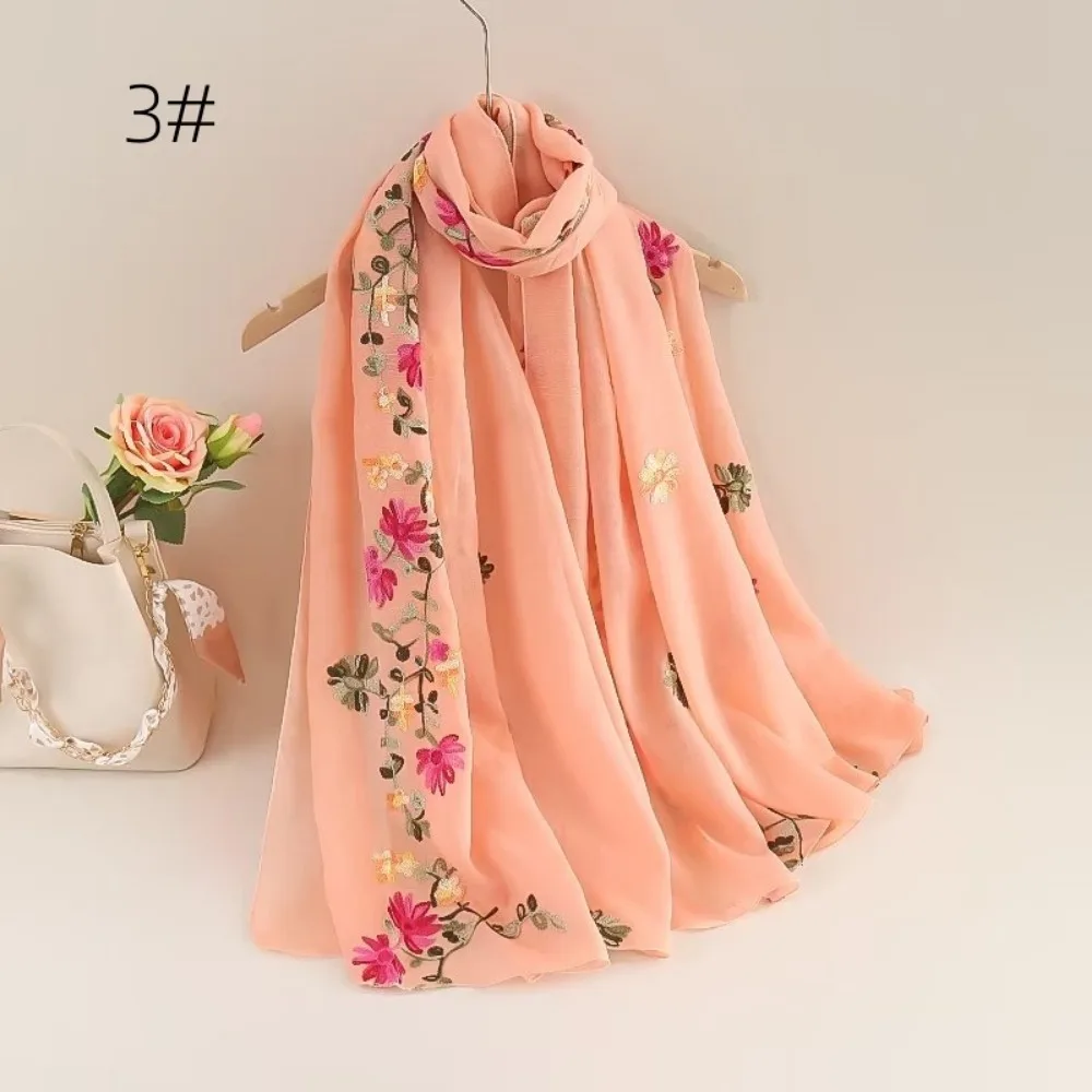 Top Trends: Scarf Fashion Wraps Casual Hijabs For Woman Vintage Elegant Streetwear Ethnic Style Cotton Linen Comfortable Shoppable Styles - Image 3