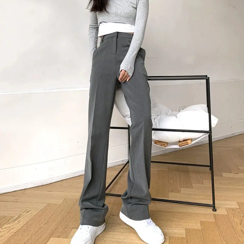 Top Trends: 2023 New Women&#039;s Clothing Solid Color Simplicity Button Pockets Straight Zipper Office Lady Fashion Casual Spring Summer Pants Shoppable Styles