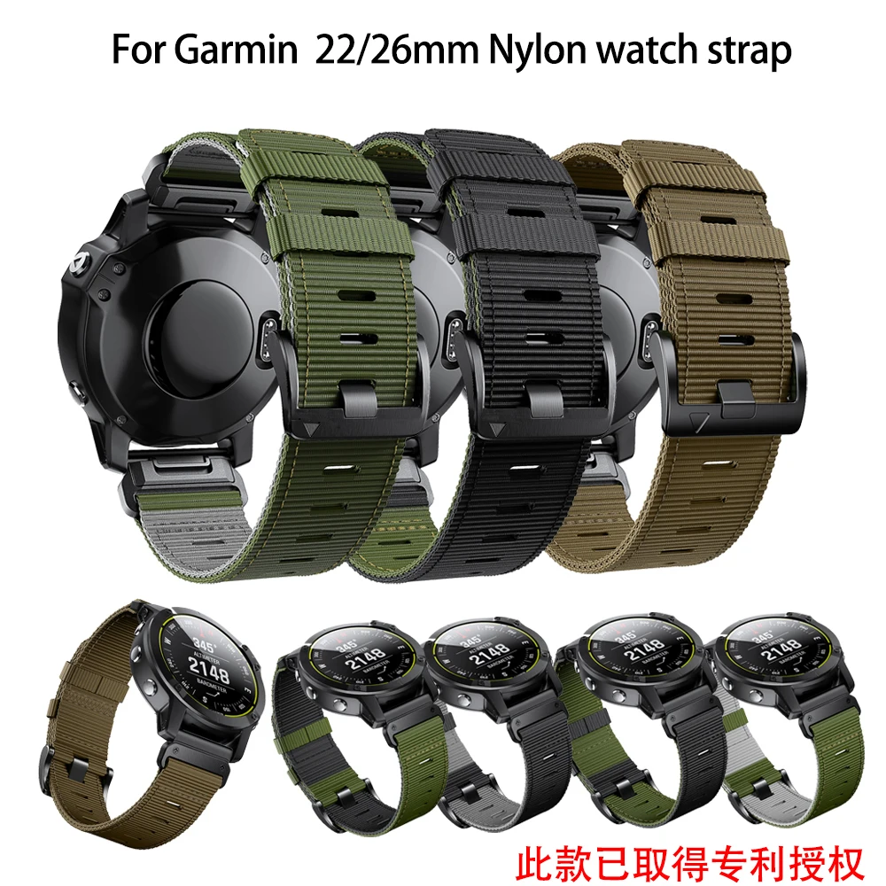 Top Trends: For Garmin Fenix 7X Braided Nylons Strap Fenix 6 Pro Fenix 5X Garmin 22mm26mm Quick Release Nylon Replacement Strap Shoppable Styles