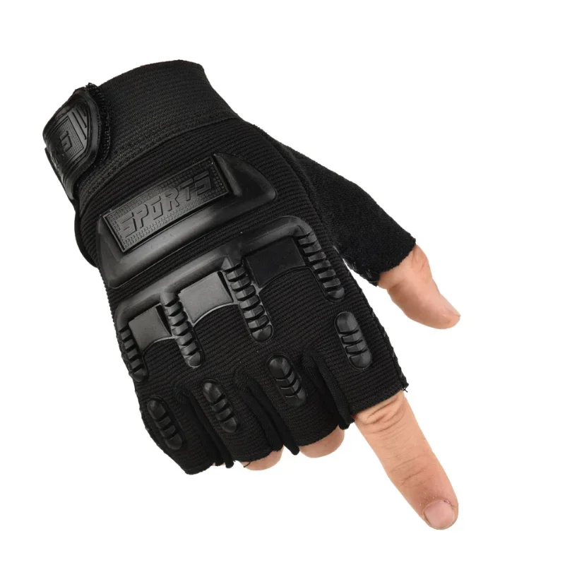 Top Trends: Kids Tactical Fingerless Gloves 5-10 Years Old Army Military Armed Combat Anti-Skid Sports Outdoor Half Finger Boys Girls Gloves Shoppable Styles - Image 5