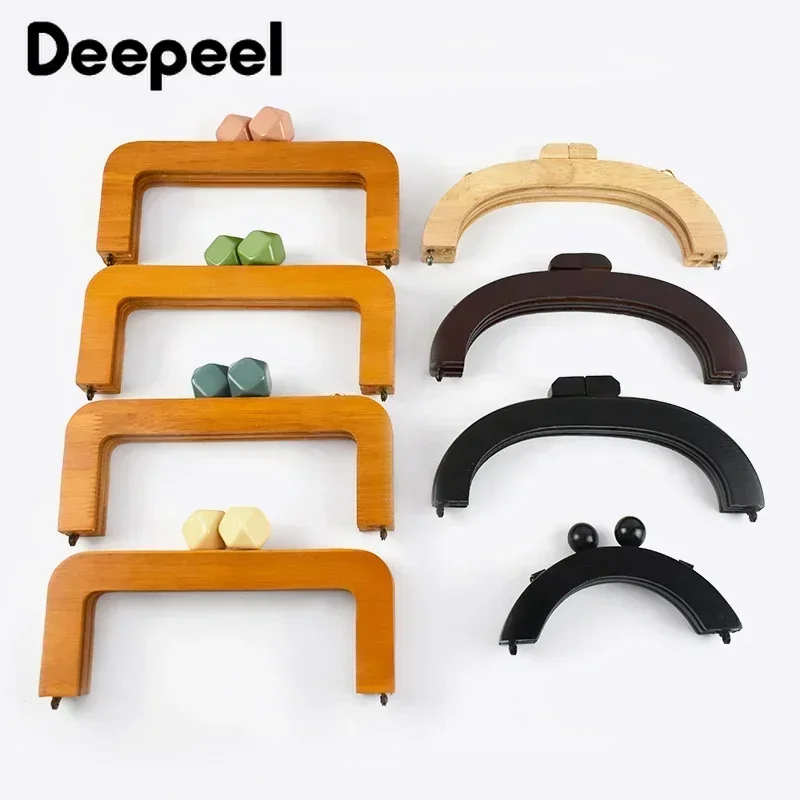 Top Trends: Deepeel 14 / 20 / 30cm Bag Wooden Handle Bags Closure Kiss Clasp Purse Frames Lock Buckles Handles DIY Sewing Brackets Accessories Shoppable Styles