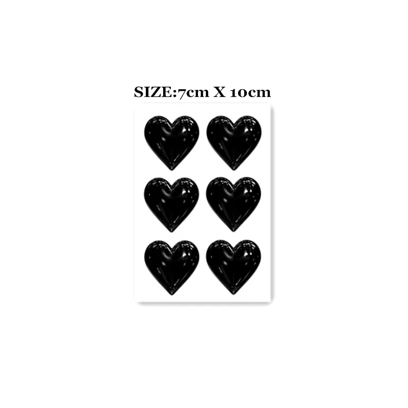 Top Trends: Waterproof Temporary Tattoo Sticker Black Heart Design Body Art Fake Tattoo Flash Tattoo Chest Female Male Shoppable Styles