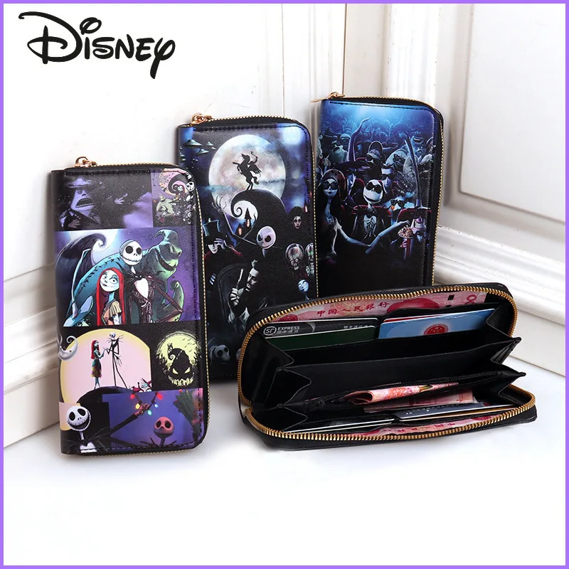 Top Trends: Disney Jack 2023 New Men's Wallet Fashion High Quality Large Capacity Zero Wallet Cartoon Cool Long Versatile Women's Wallet Shoppable Styles