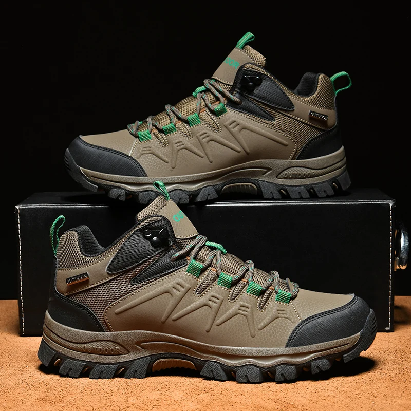 Top Trends: Male Sneakers Casual Fashion Shoes Waterproof Winter Outdoors Designer Brand Work Boots Nonslip Sneakers Hiking Shoes For Men Shoppable Styles