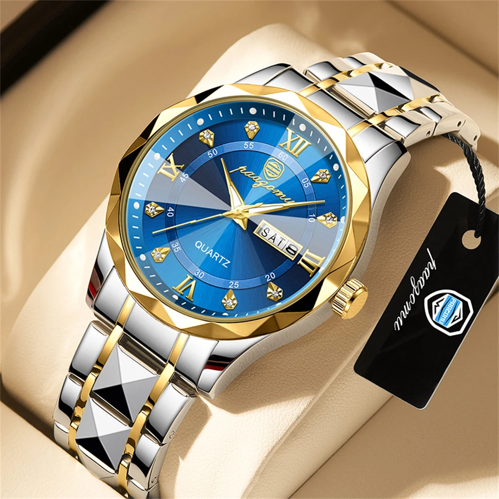 Top Trends: Man Watch High Quality Waterproof Chronograph Luminous Men's Wristwatch Stainless Steel Men Quartz Watches 2024 New Luxury Clock Shoppable Styles