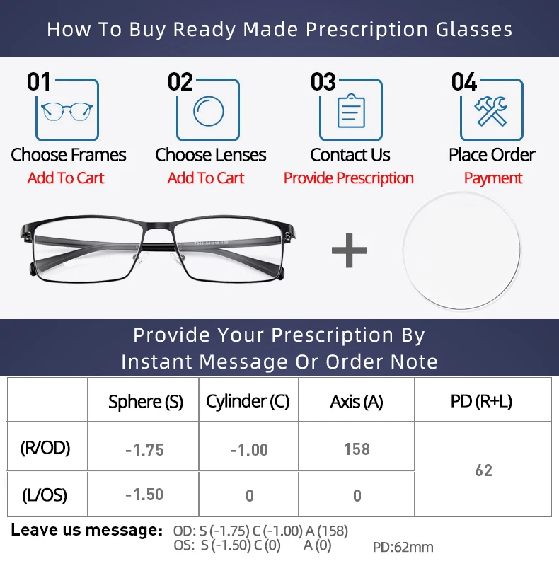 Top Trends: Progressive Ｍultifocal Ｈigh-Ｄefinition Lenses 1.56 1.61 1.67 1.74 1 Pair Myopia Hyperopia Optical Prescription Lenses Man Woman Shoppable Styles - Image 5