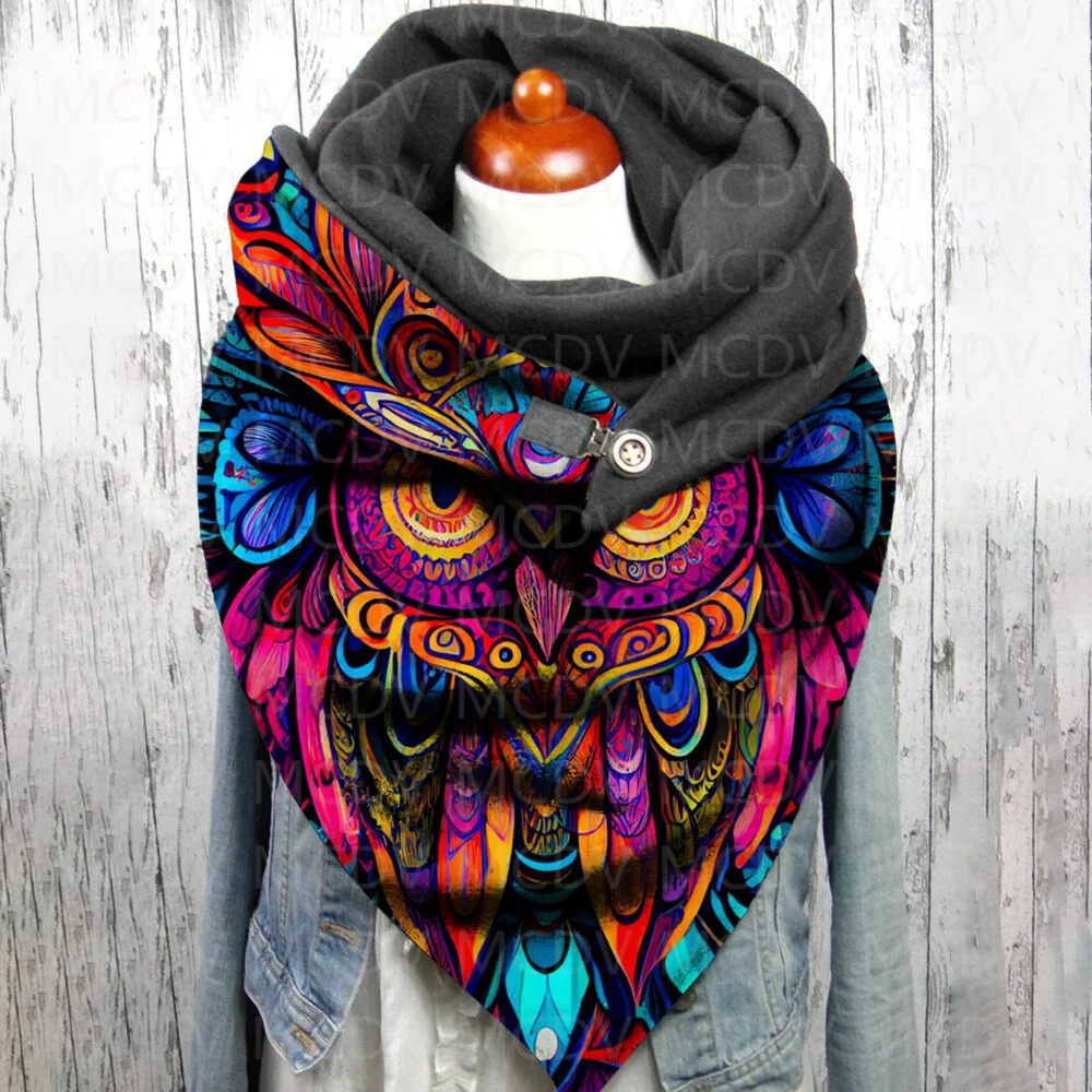 Top Trends: Owl 3D Printed Casual Scarf And Shawl For Women Warm And Comfortable Scarf 04 Shoppable Styles