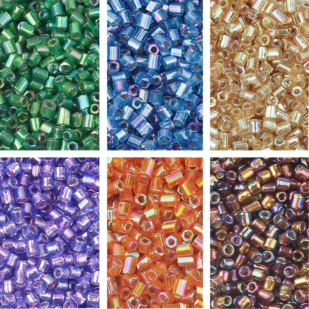 Top Trends: 1000pcs / lot 2mm Miyuki Beads Charm Czech Glass Seed Beads Small Tube Bead For DIY Puzzles Jewelry Making Earrings Bracelet Shoppable Styles