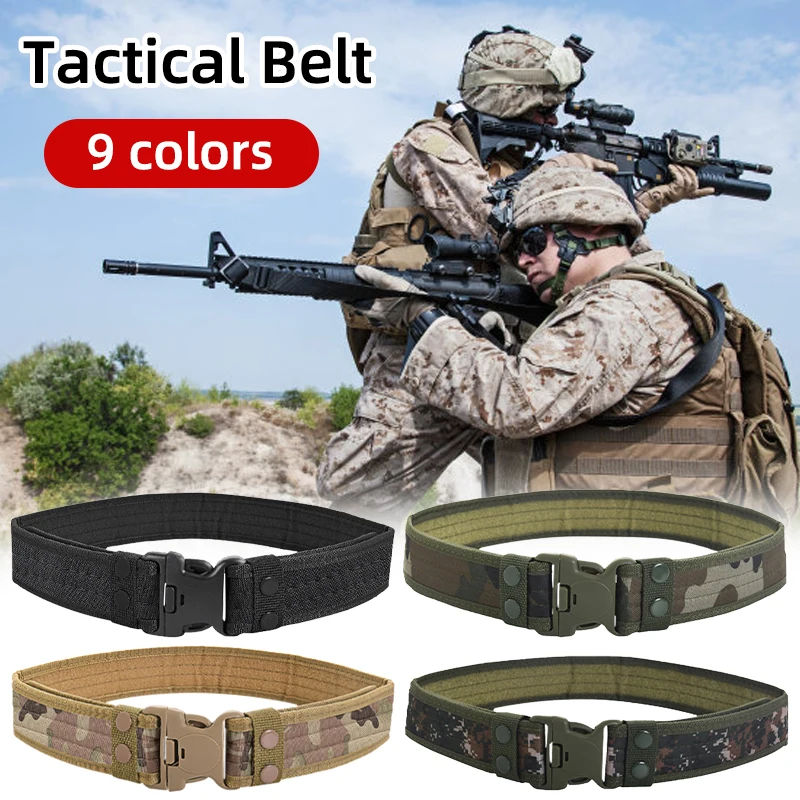 Top Trends: New Plastic Buckle Men Canvas Tactical Belt Lengthened Mens Military Waist Belt Durable Canvas Belts Men Outdoor Belts Shoppable Styles