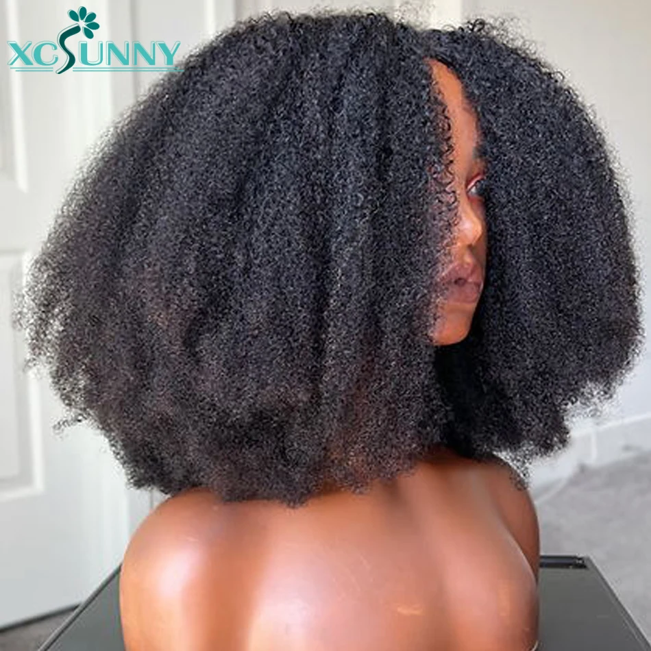 Top Trends: V Part Wig Human Hair Afro Kinky Curly Vpart Wig No Leave Out With Your Hairline Glueless Brazilian Upgrade U Part Wig For Women Shoppable Styles