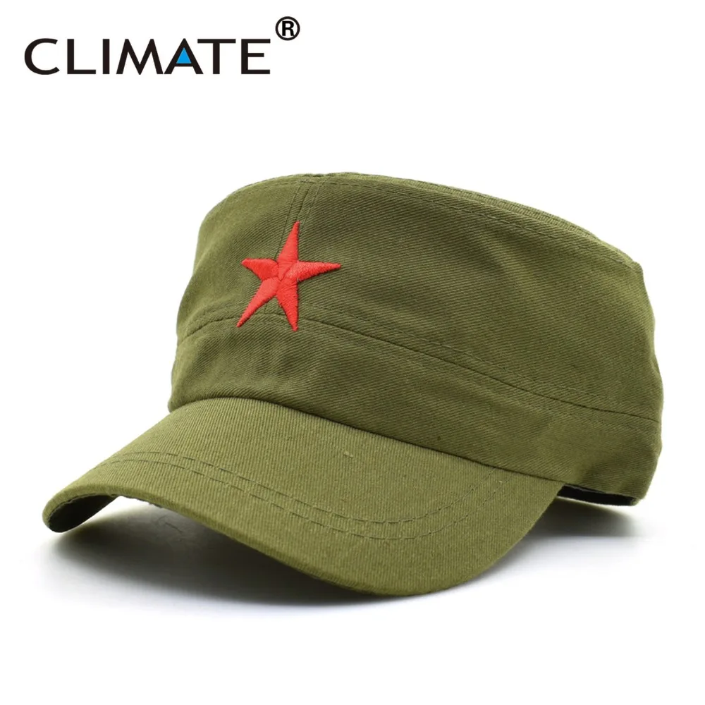 Top Trends: CLIMATE Communist Cap Caps Hats Men Red Star Army Cap Party Men International Brigades Flat Top Cool Army Military Hat Caps Man Shoppable Styles