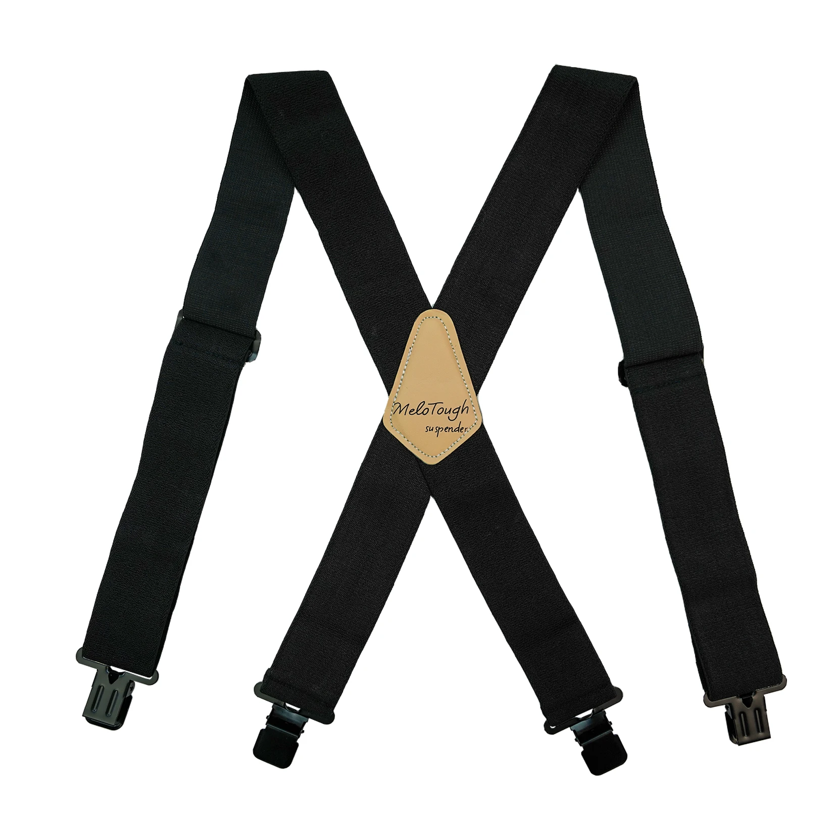 Top Trends: MELOTOUGH Men's Suspenders Fully Elastic 2 Inch Wide X Back Heavy Duty Work Suspenders Black Shoppable Styles