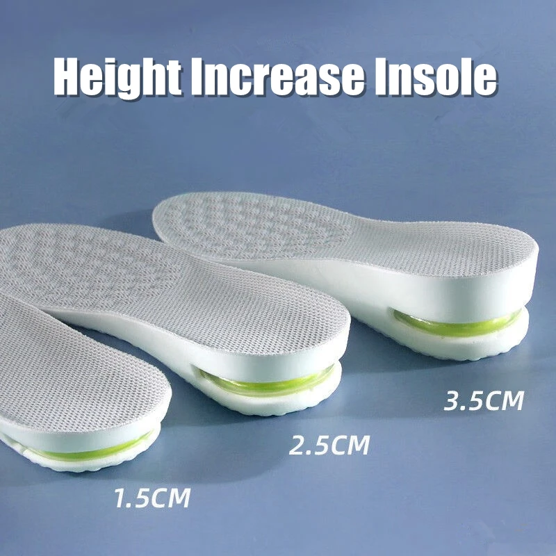 Top Trends: 1Pair Height Increase Insole For Feet Comfort Plantar Fasciitis Shoes Insoles Men Women Sports Air Shock Absorbing Shoe Pads Shoppable Styles