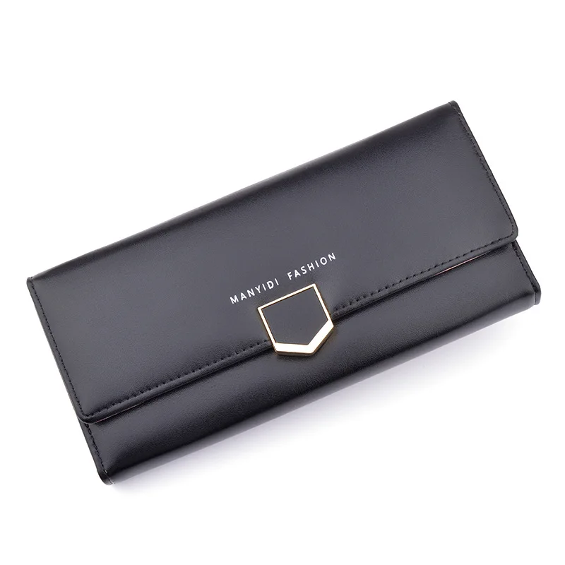 Top Trends: New Women&#039;s Wallet Women&#039;s Long Multi-card Buckle Clutch Bag Fashion Simple Three-fold Wallet Soft Wallet Shoppable Styles