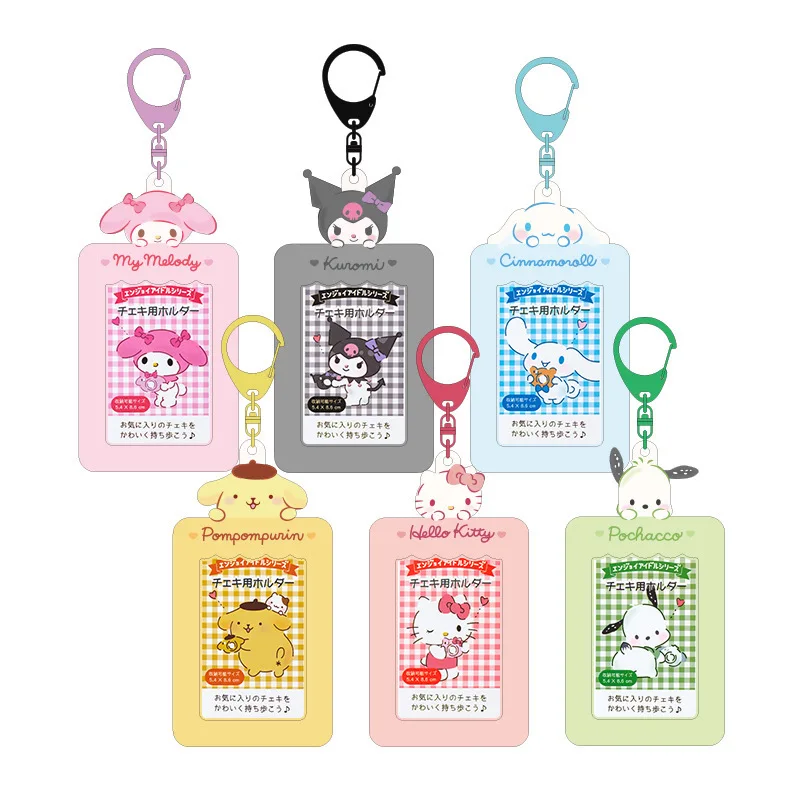 Top Trends: Sanrio Student Card Holder Female Student Bus Subway Documents Access Control Storage Can Put Photos Key Chain Pendant Card Bag Shoppable Styles