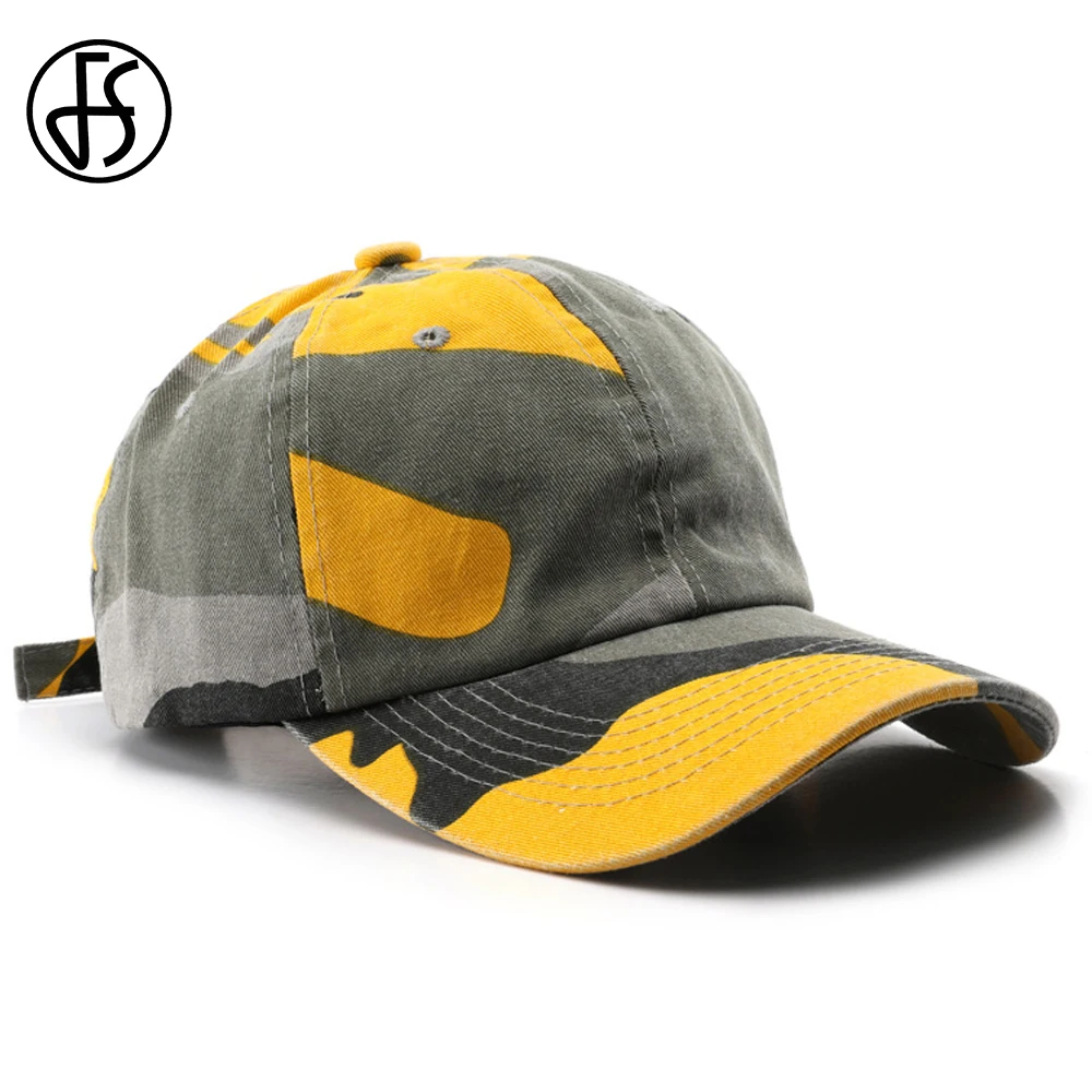 Top Trends: FS Brand Tactical Baseball Cap For Men Women Outdoor Sports Camping Caps Cotton Yellow Green Camouflage Hat Gorras Para Hombres Shoppable Styles