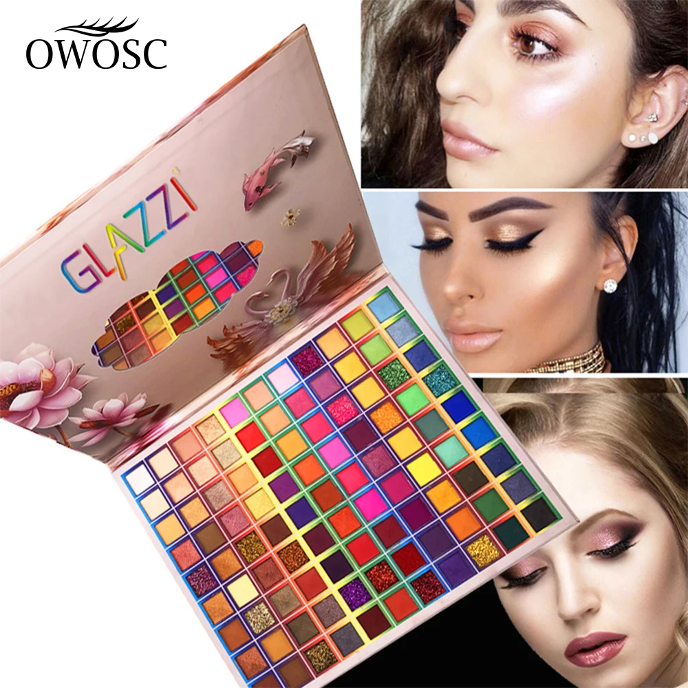 Top Trends: OWOSC 99 Colors Eyeshadow Palette Glitter Shimmer Eye Shadow Powder Matte Glitter Eyeshadow Palette Cosmetic Makeup Kit Shoppable Styles