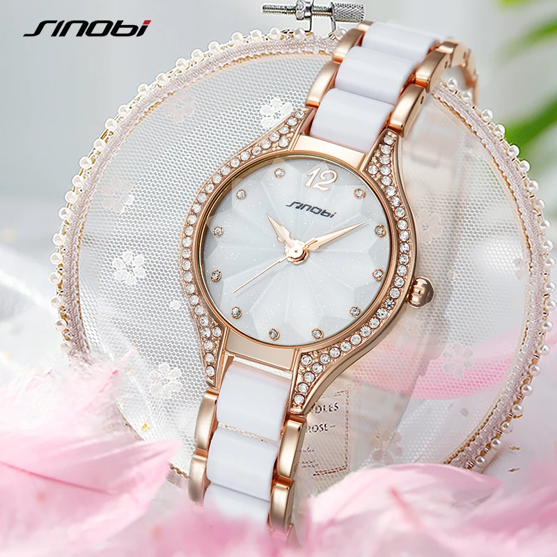 Top Trends: SINOBI Elegant Fashion Watch Fashion Hot Sales Watches Women Ladies Luxury Clock Golden Diamond Dropshipping Quartz Wristwatch Shoppable Styles