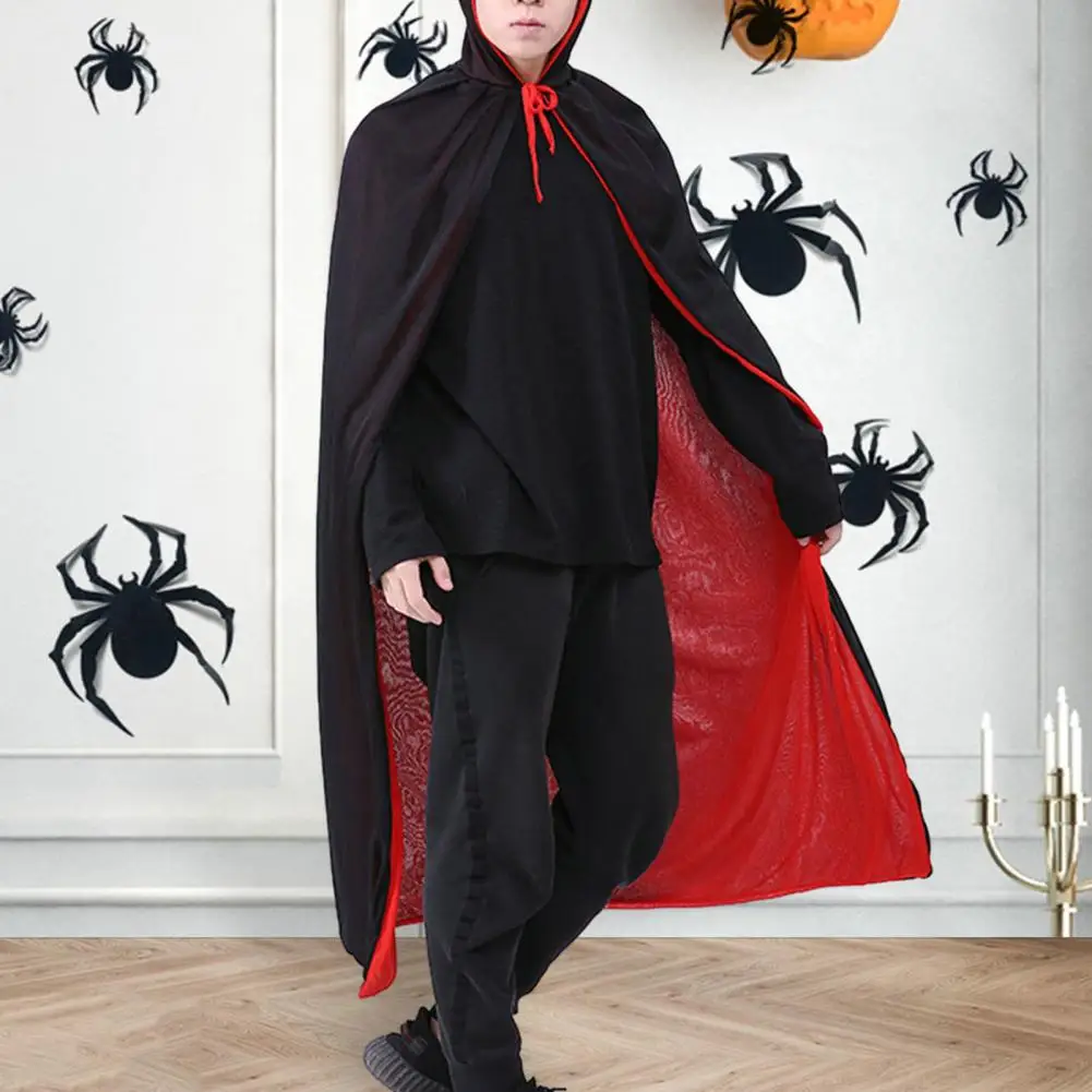 Top Trends: Halloween Cape Kids Adult Witch Vampires Cape Hooded Reversible Black Red Cloak Party Cosplay Costume Clothes Shoppable Styles