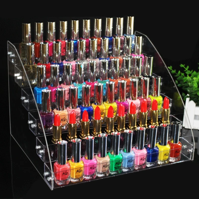 Top Trends: 2 To 7 Layers Tattoo Pigment Display Stand Multifunctionful Nail Polish Display Box Clear Acrylic Tattoo Machine Holder Storage Shoppable Styles