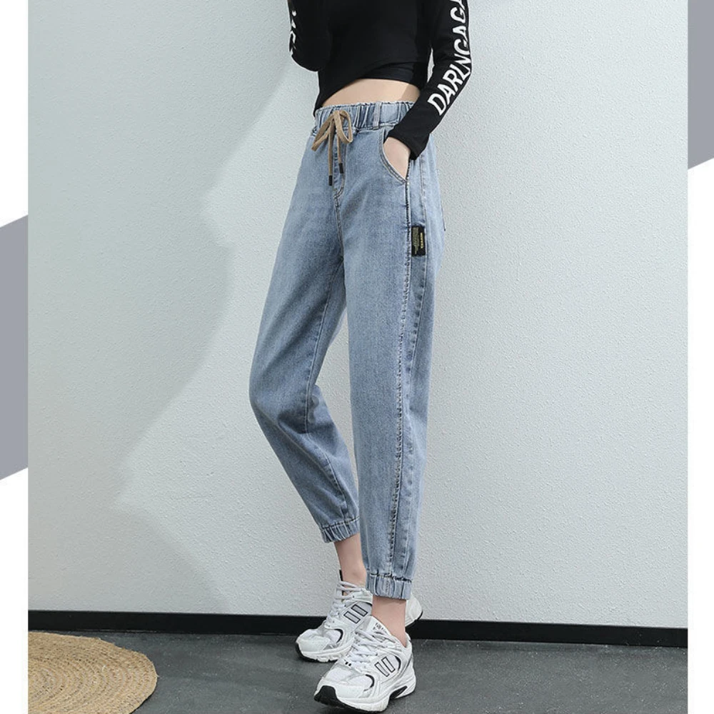 Top Trends: 2024 Harem Pants Vintage High Waist Jeans Woman Women's Jeans Ankle Length Mom Jeans Cowboy Denim Pants For Women Clothes Shoppable Styles - Image 6