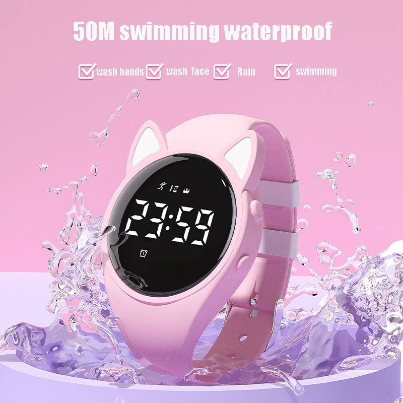 Top Trends: Children's Watch Electronic Kids WristWatch For Boy Girl 50m Swimming Waterproof Student Sports Digital Watch Kids Watch Reloj Shoppable Styles - Image 2