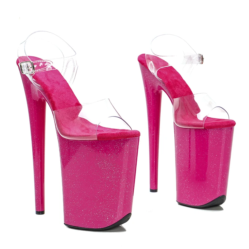 Top Trends: Leecabe 23CM / 9inches PVC Upper Platform Sexy High Heels Sandals Pole Dance Shoes Shoppable Styles