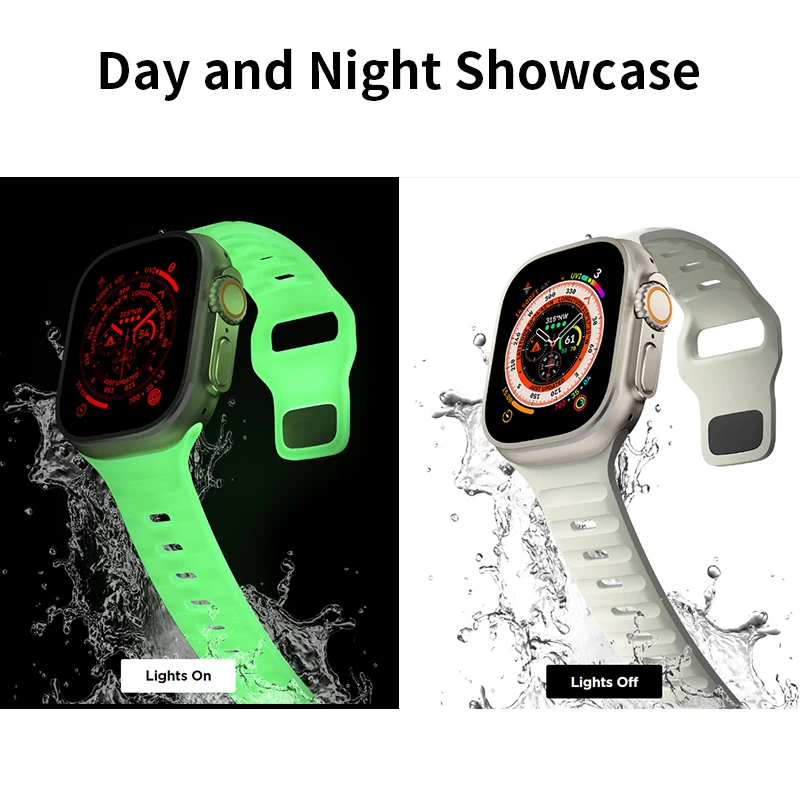 Top Trends: Strap For Apple Watch Band 45 49 42 41 44 40 38mm Luminous Glow Bracelet For Apple Watch Strap For IWatch Ultra 8 7 6 5 4 SE Shoppable Styles - Image 3