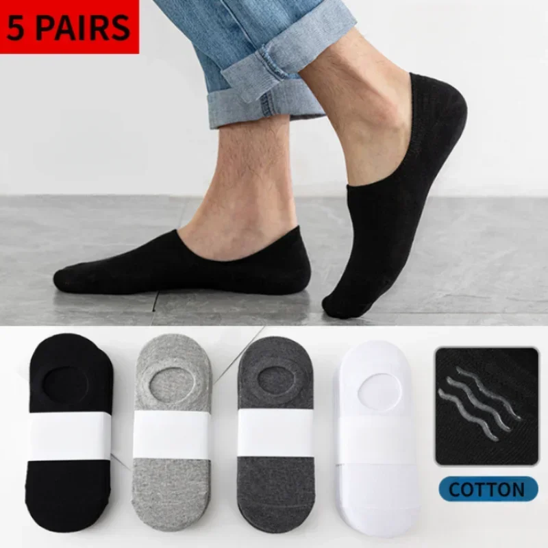 Top Trends: Socks For Men No Show Low Cut Short Ankle Cotton Multipack Non-slip Silicone Breathable Invisible Black White Summer Shoppable Styles