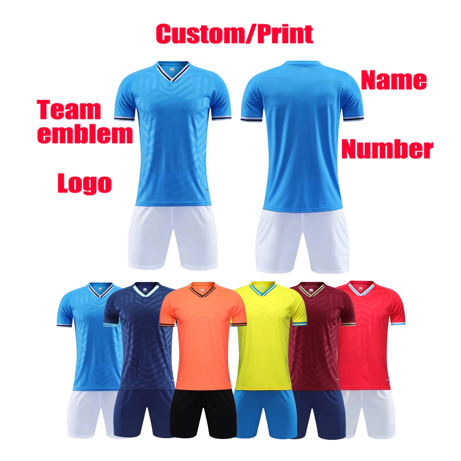 Top Trends: Football Uniform Customization Football Training Jersey DIY Adults And Kid Soccer Clothes Jersey Sets Short Sleeve Tracksuit Shoppable Styles