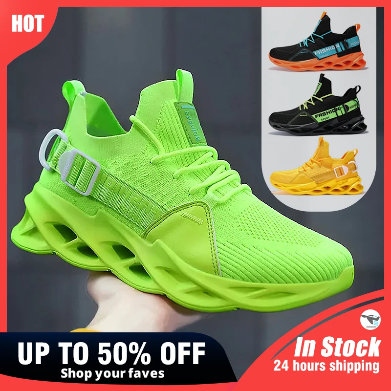 Top Trends: Men Shoes Sneakers Fashion Breathable Platform Running Shoes Men Mesh Sport Light Unisex Women Casual Yellow Vulcanize Shoes Man Shoppable Styles